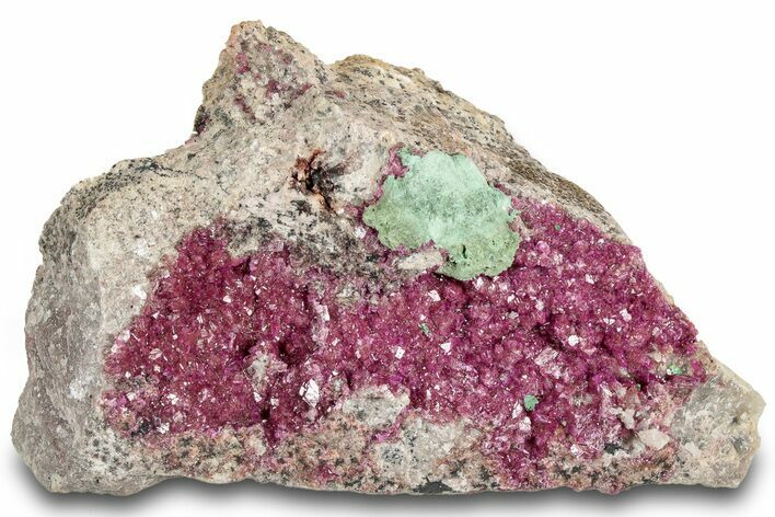 Green Kolwezite on Vibrant Cobaltoan Dolomite - DR Congo #317804